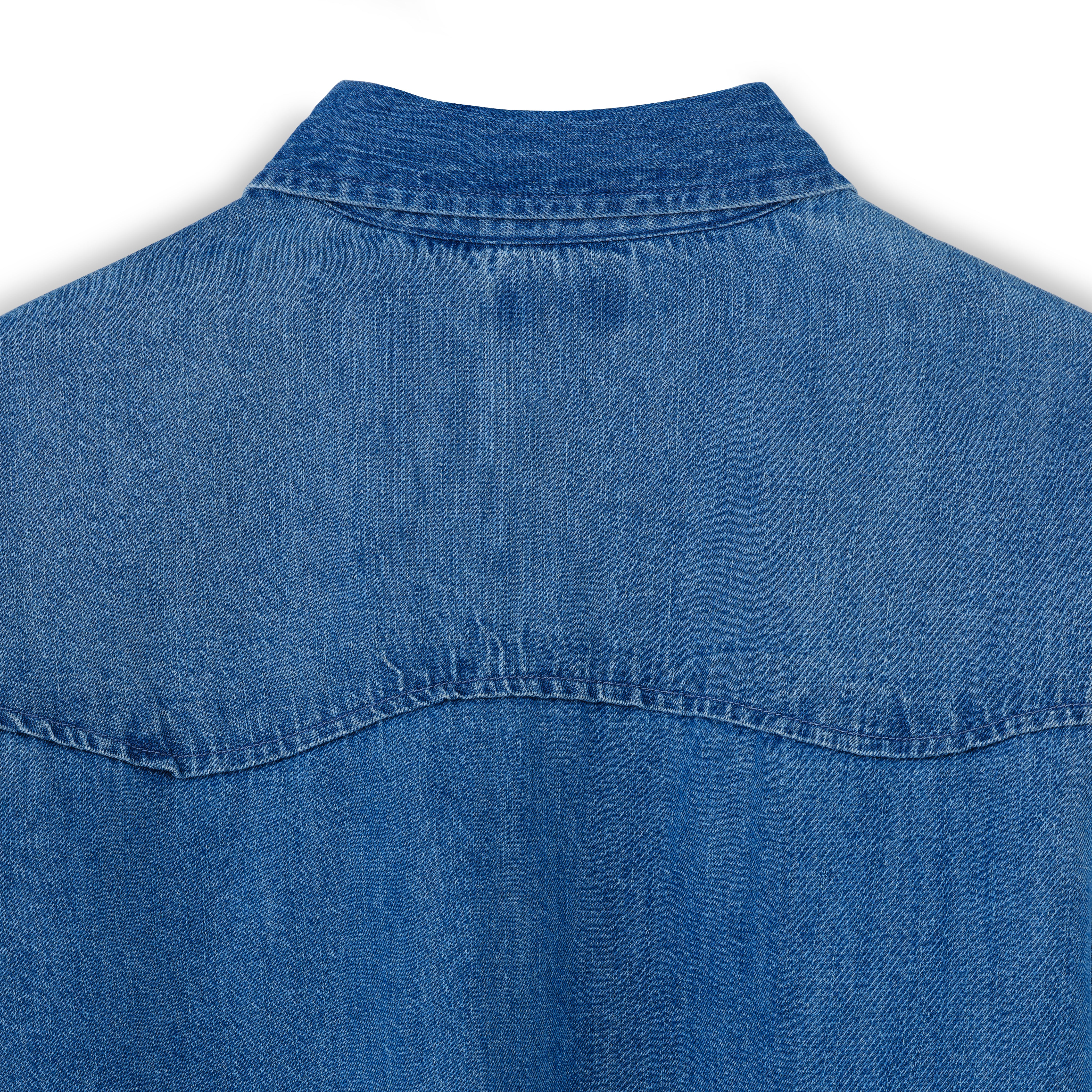 Men's Creek Barn Denim Shirt - Image 4