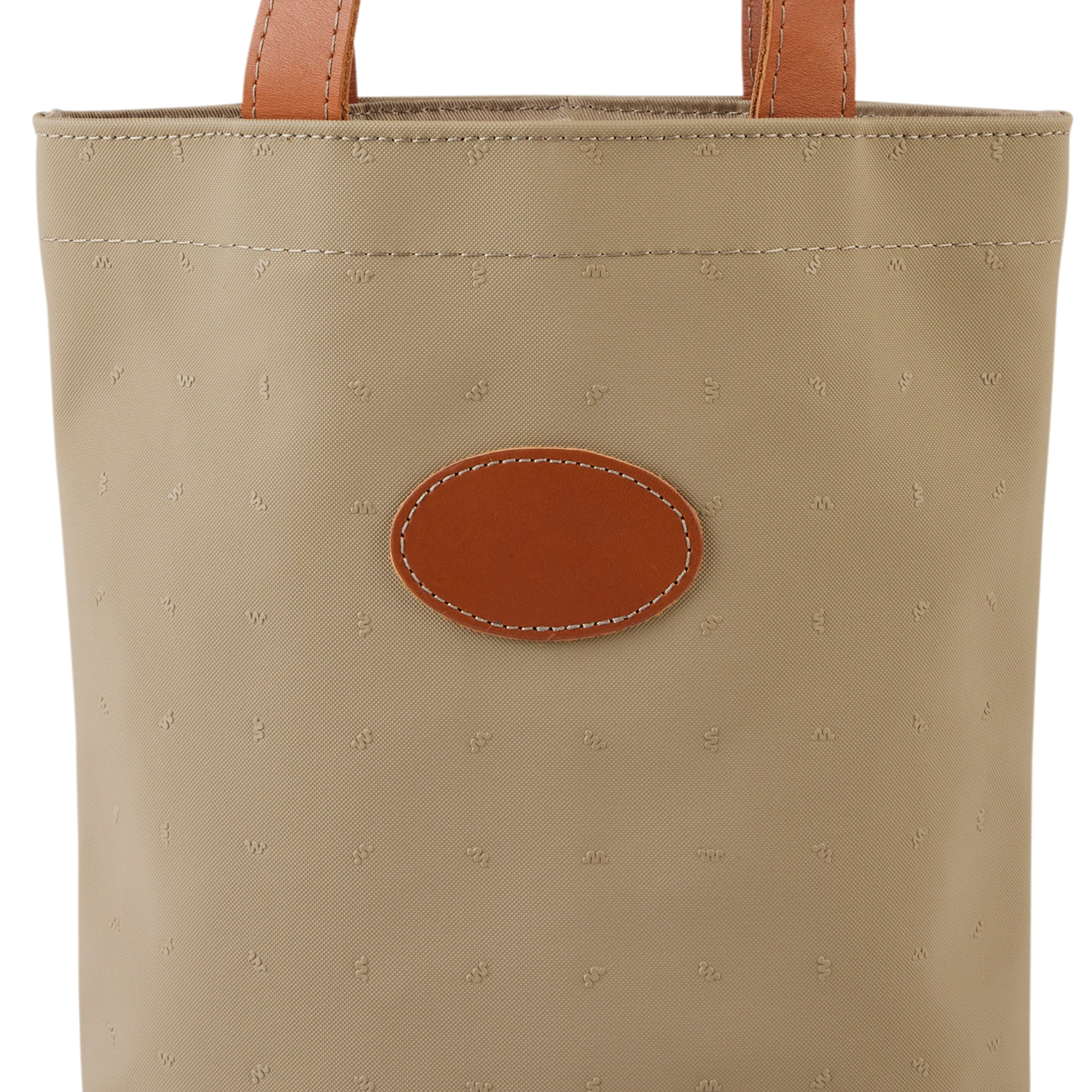 Double Wine Bottle Tote Tan - Image 4
