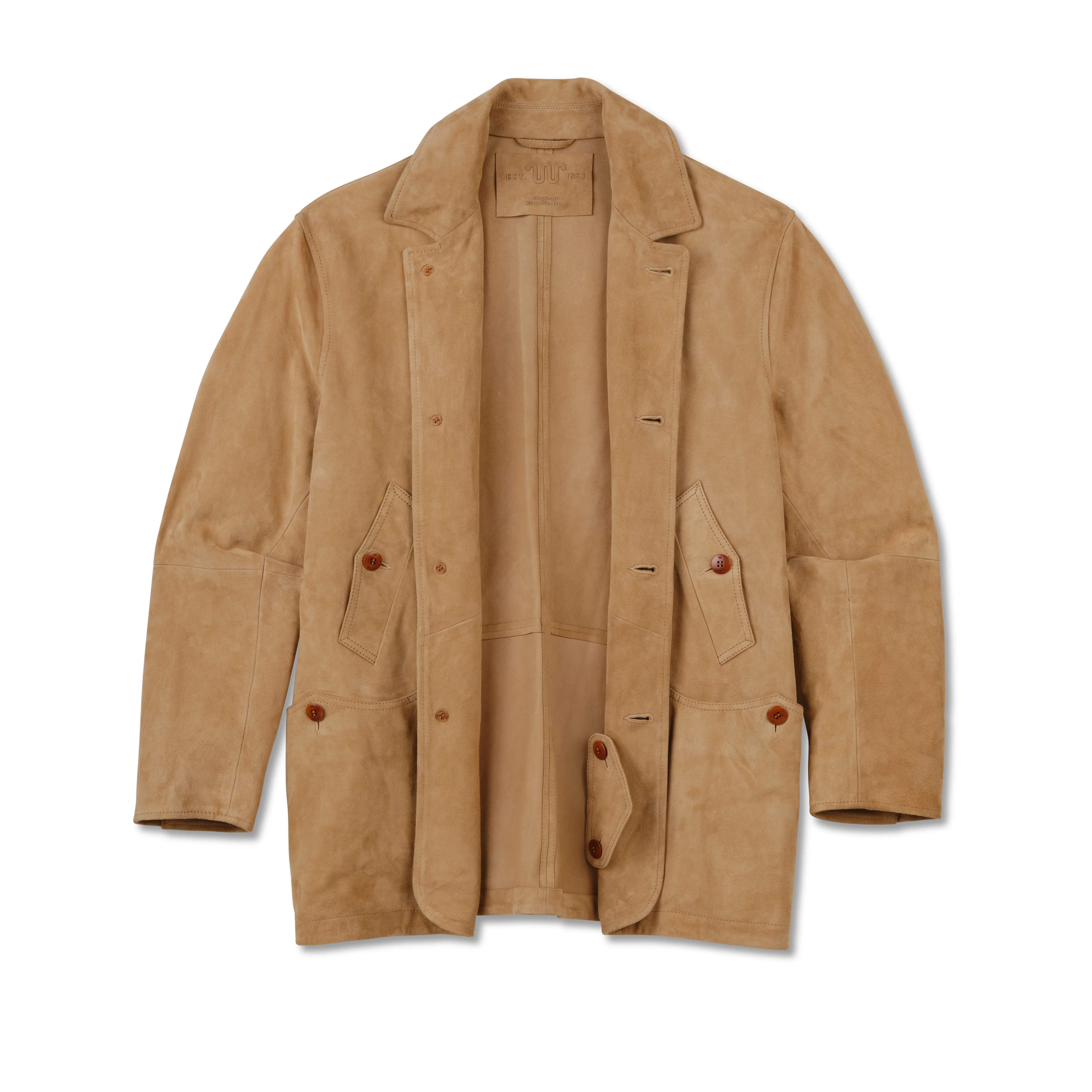 Men's Goat Suede Field Coat - Image 3