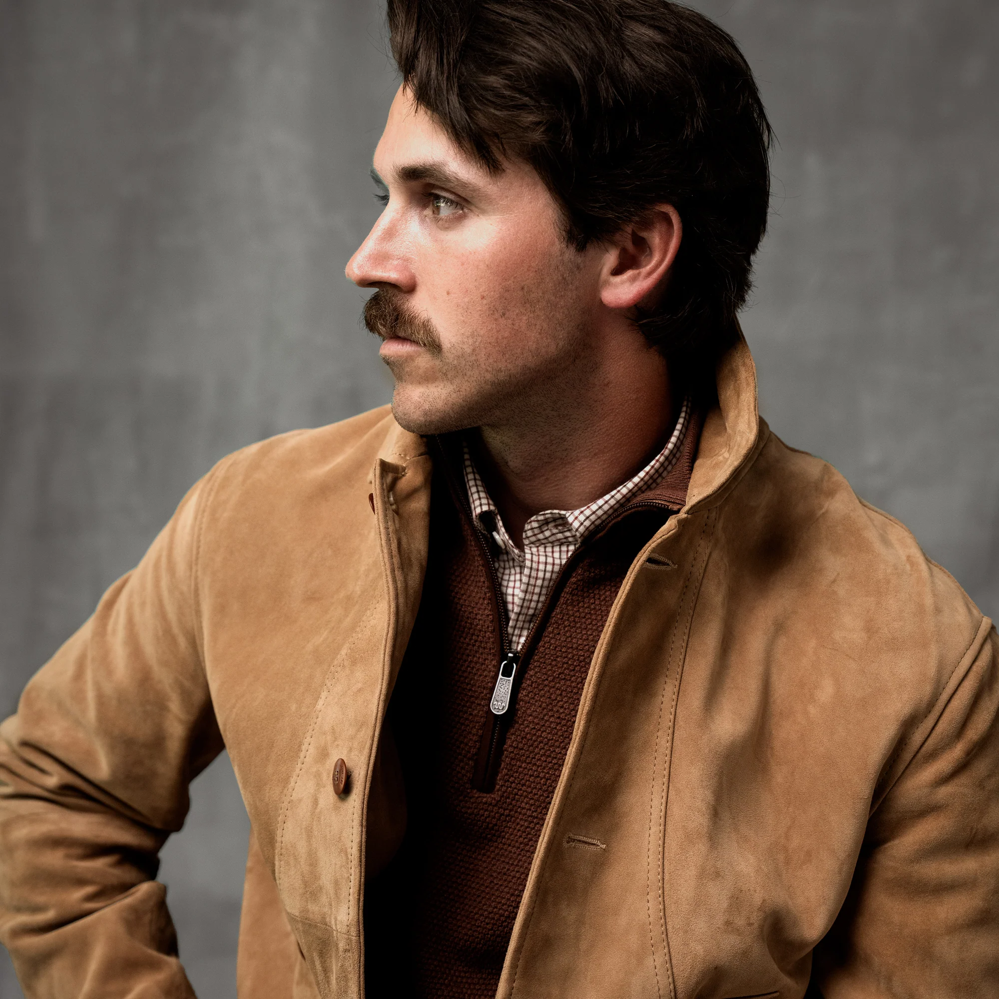 Men's Goat Suede Field Coat - Image 7