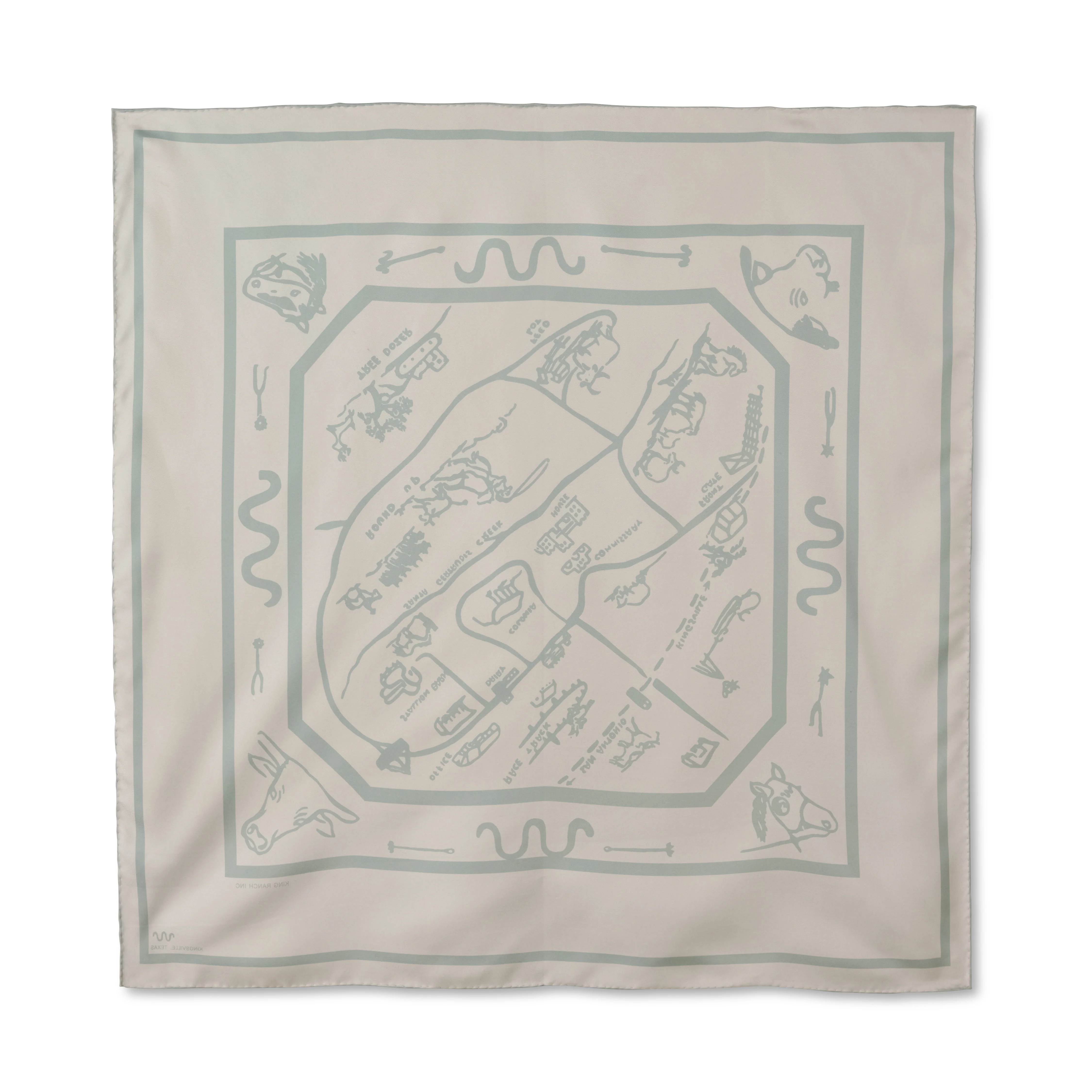 Helenita Loop Road Reversible Silk Scarf - Image 3