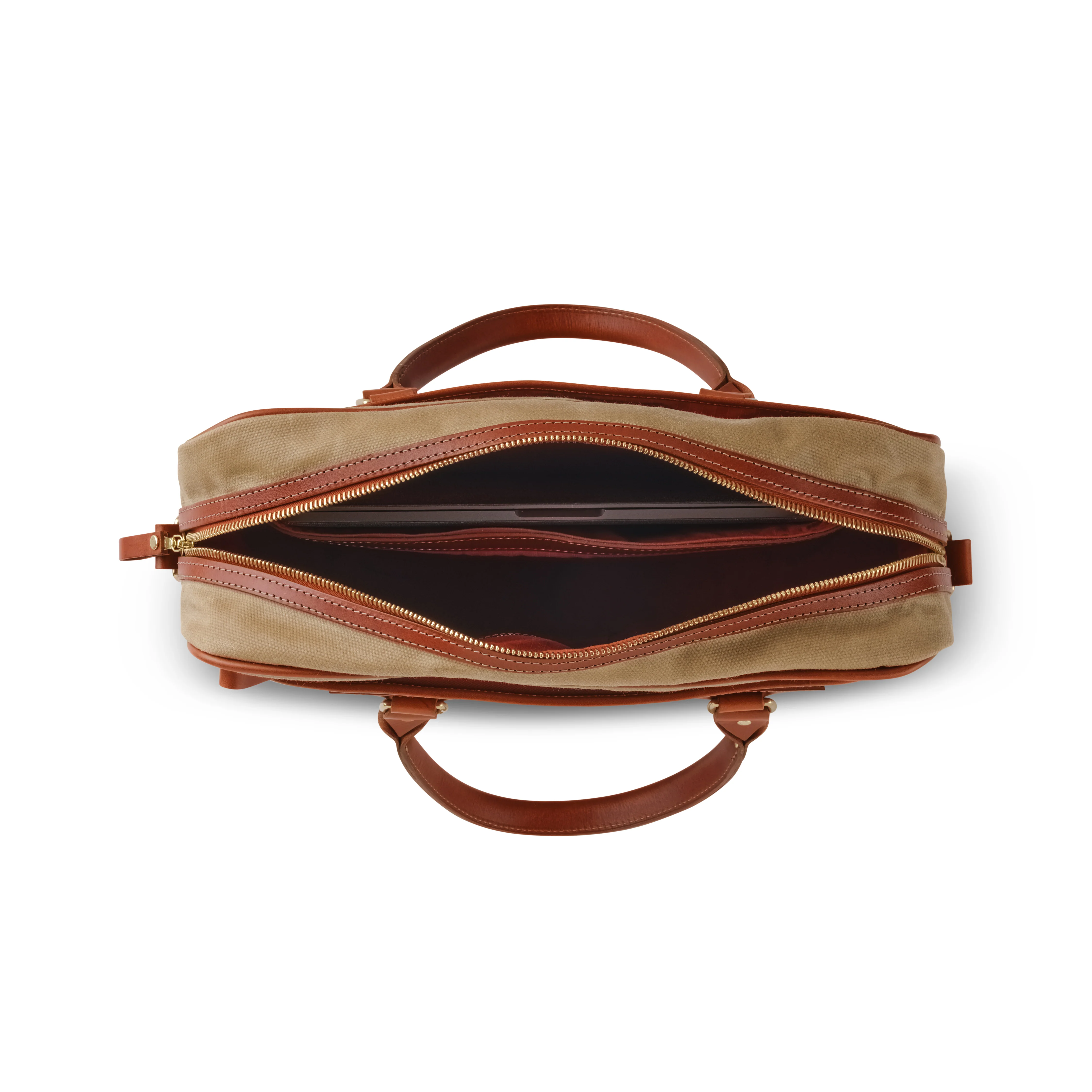 King Ranch Waxed Canvas Briefcase - Image 3
