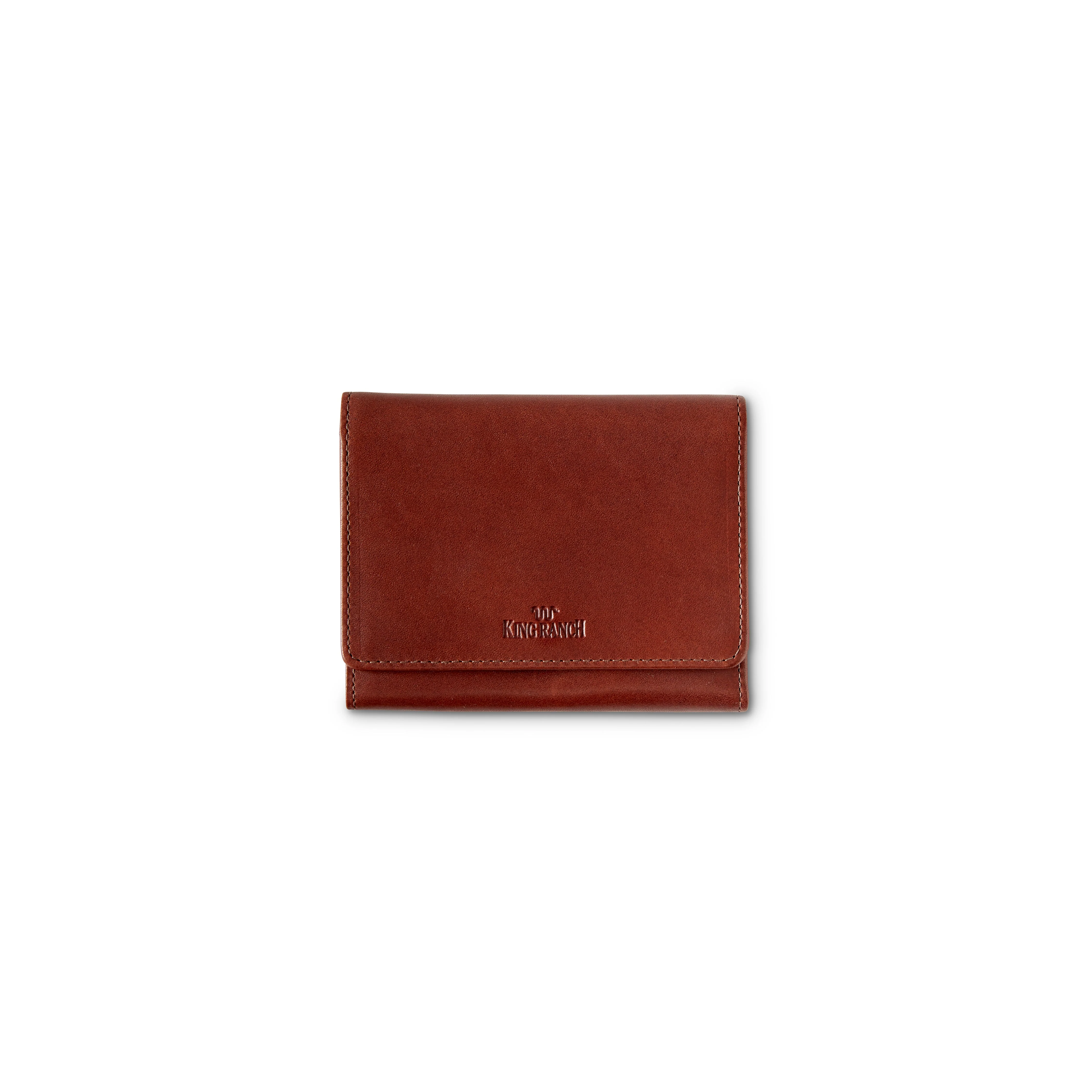 Ladies' Leather Tri-Fold Clutch Wallet - Image 4