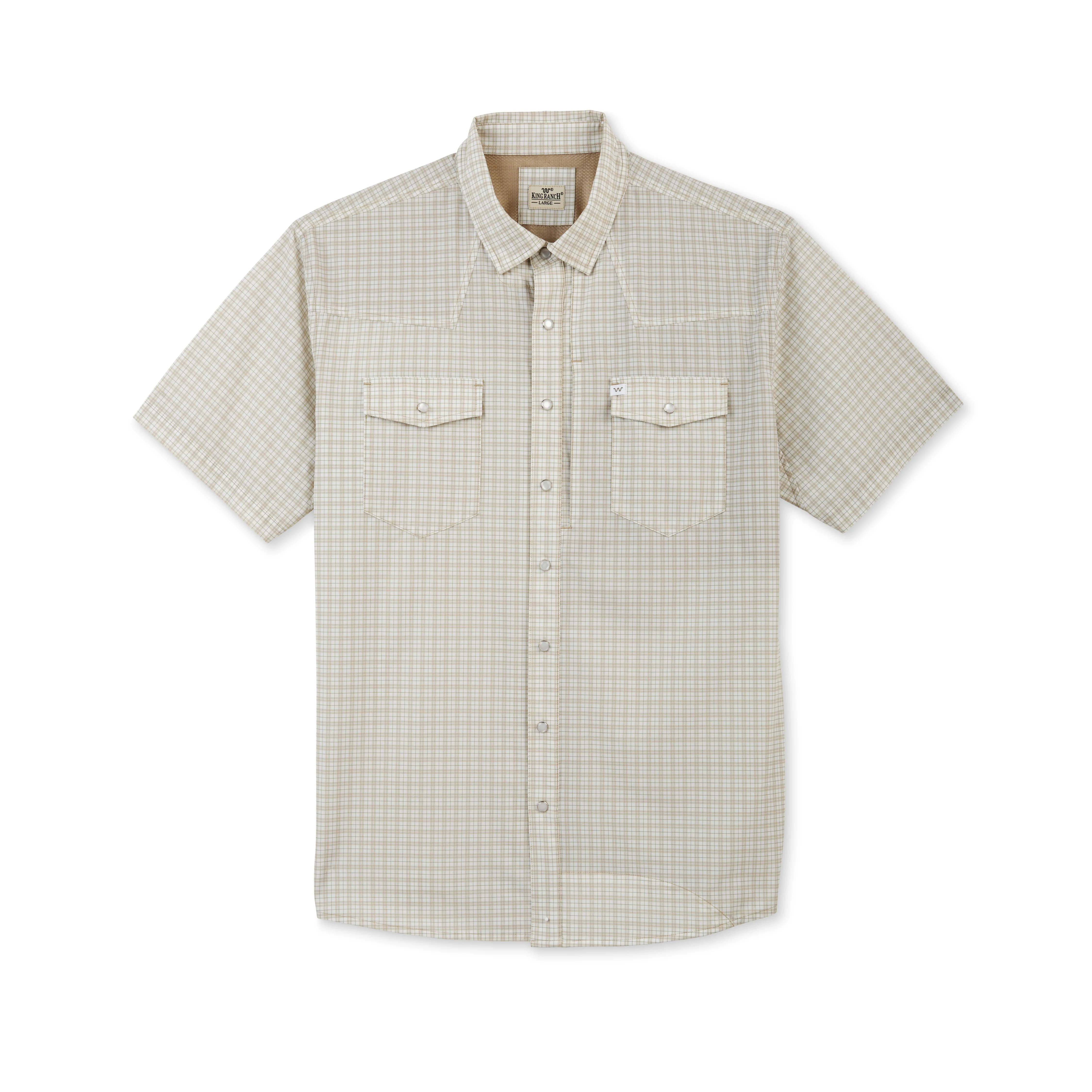 Men's Laguna Madre Short Sleeve Performance Pearl Snap Shirt - Image 11