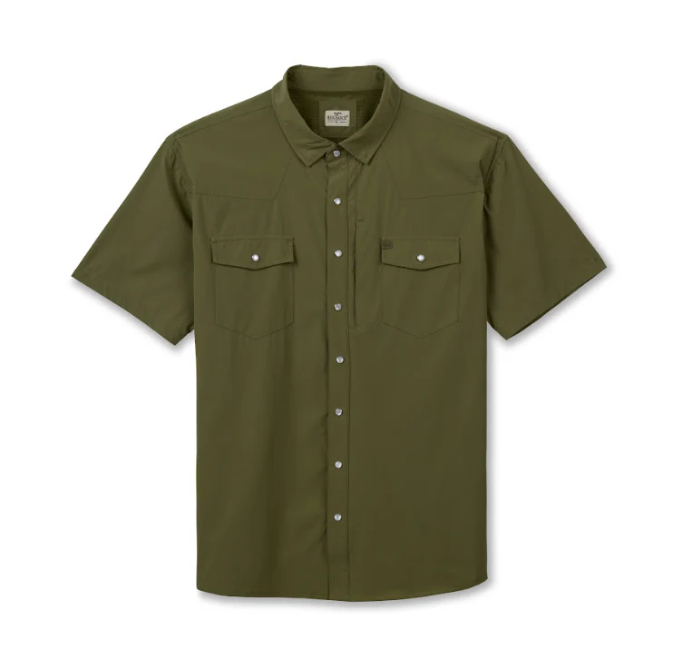 Men's Laguna Madre Short Sleeve Performance Pearl Snap Shirt - Image 16