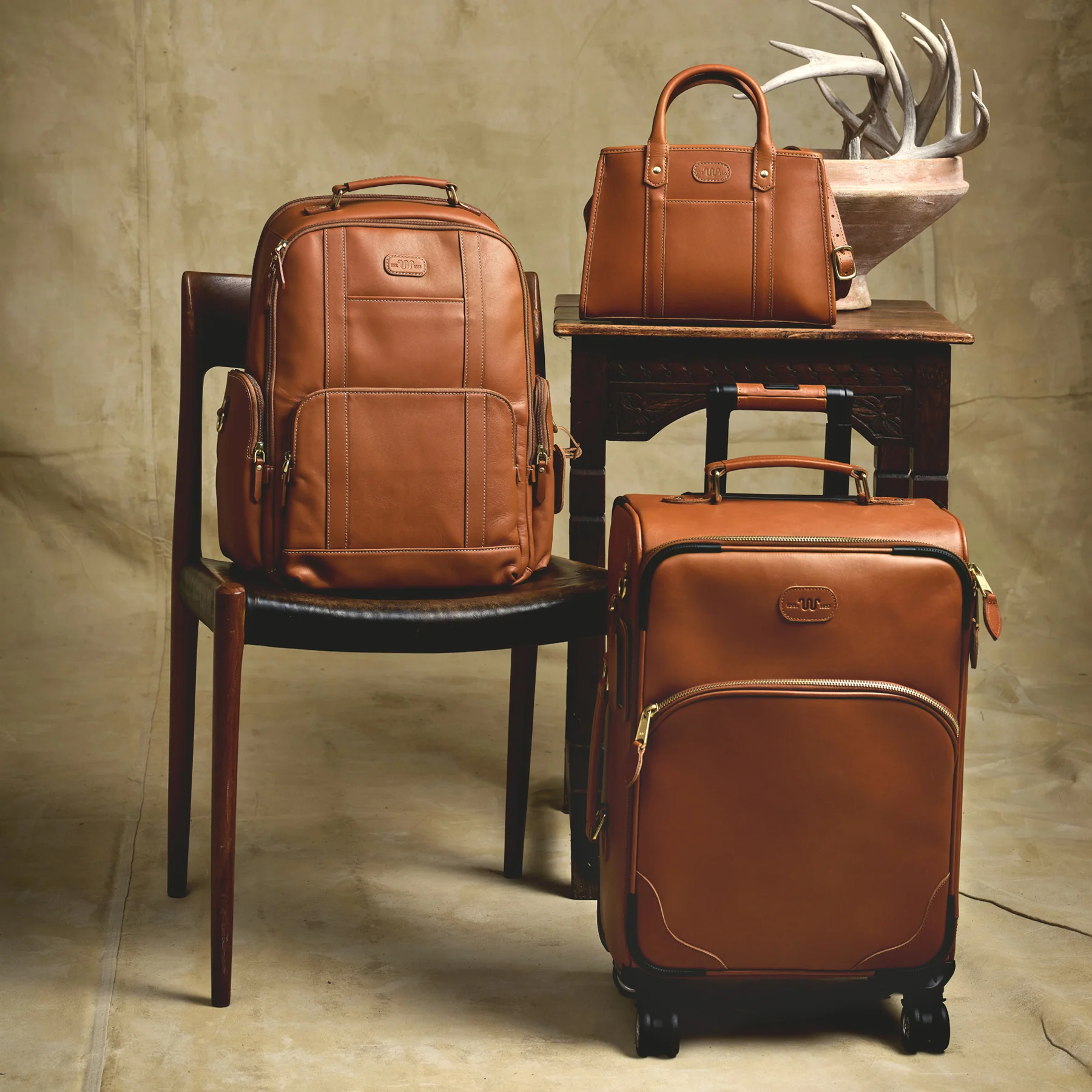 Leather Carry-on Rolling Suitcase - Image 10