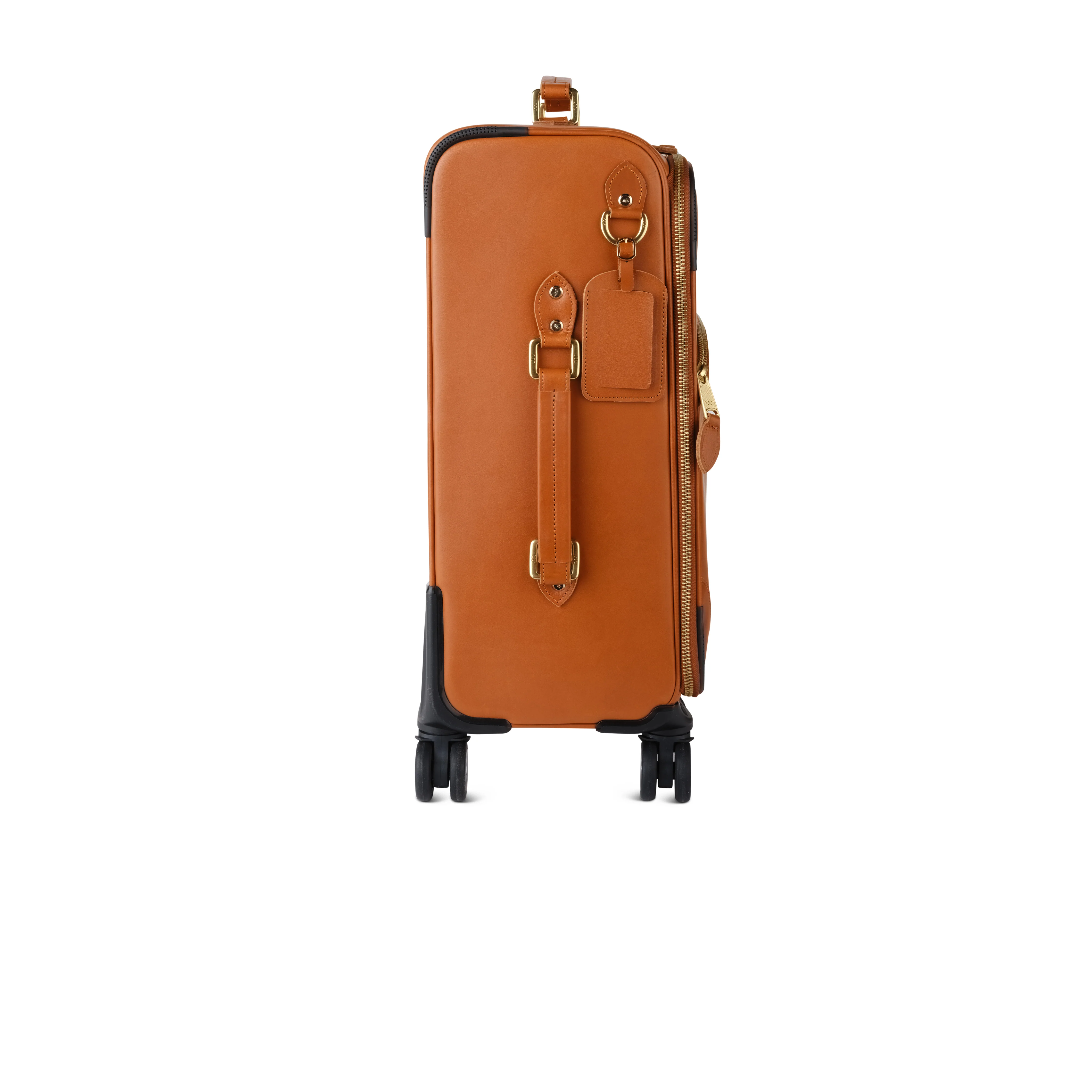 Leather Carry-on Rolling Suitcase - Image 3