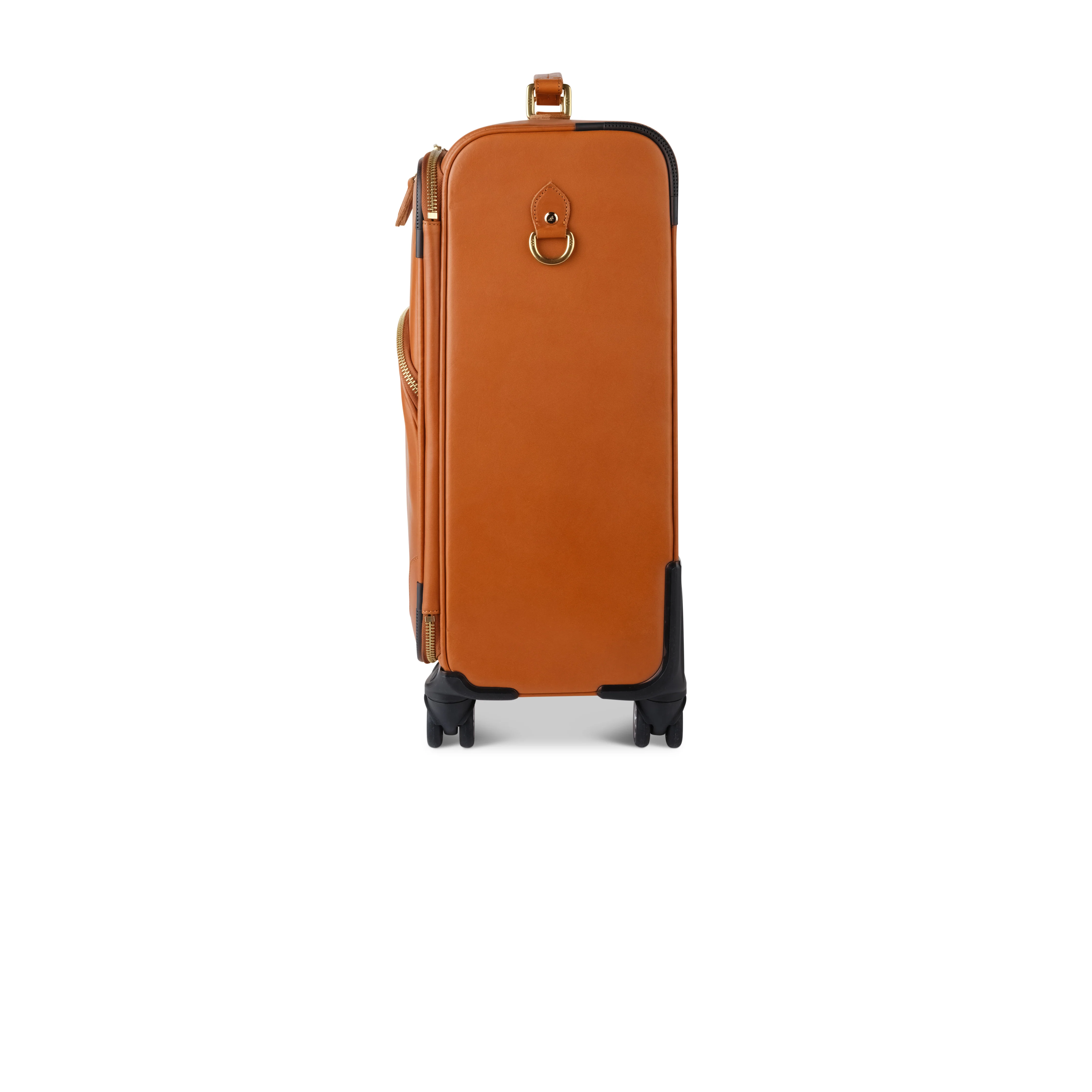 Leather Carry-on Rolling Suitcase - Image 4