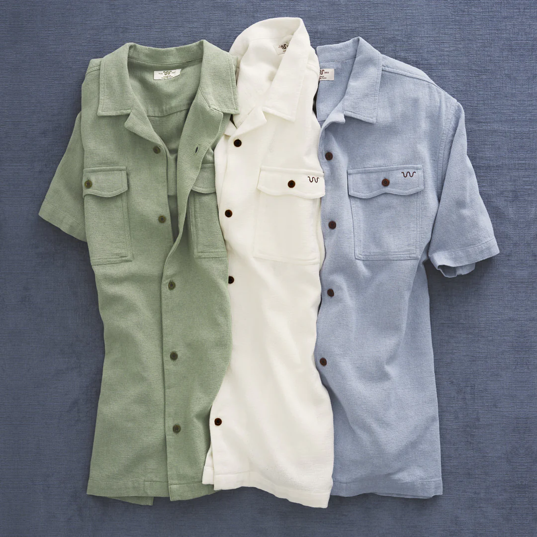 Men's Textured Camp Shirt - Image 14