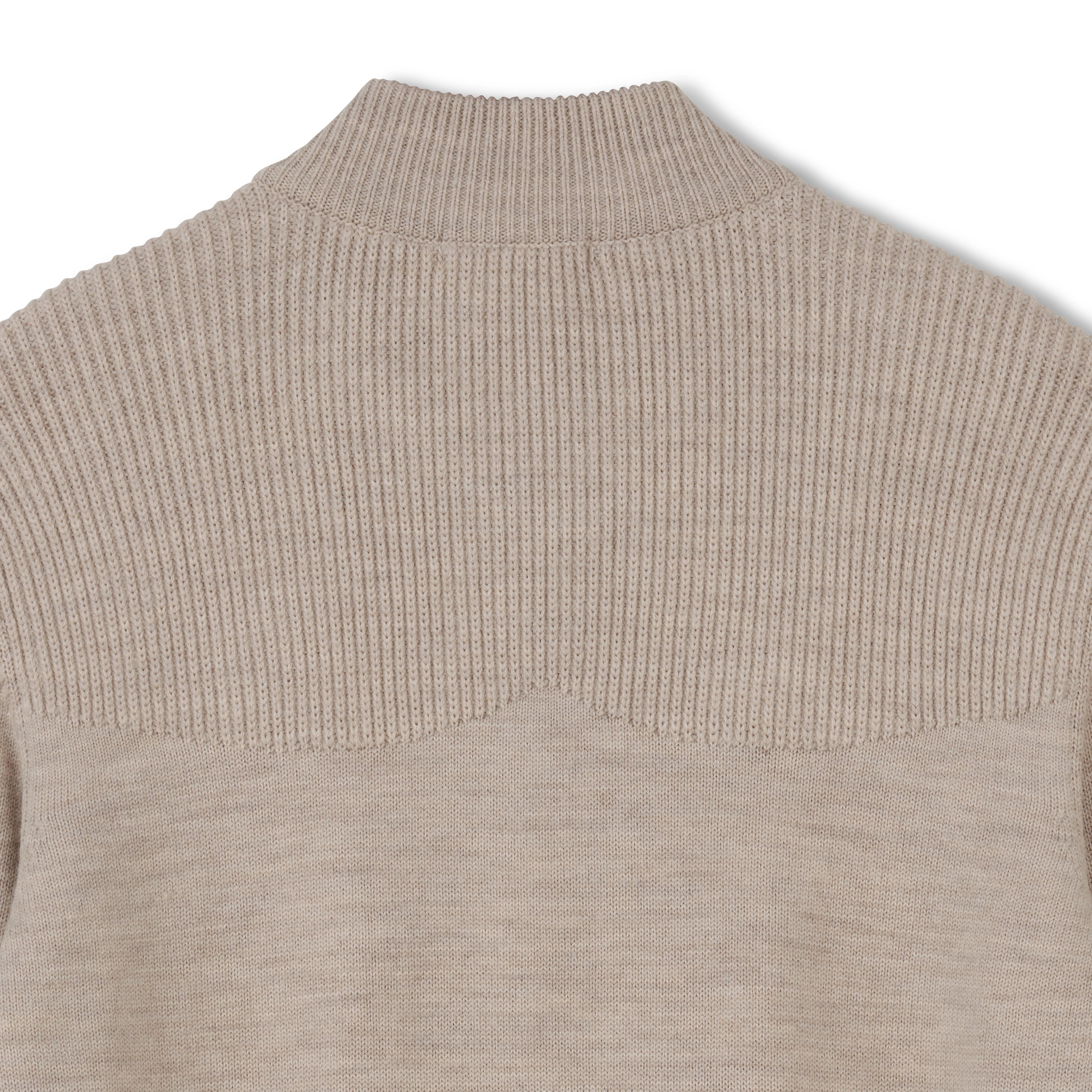 Men's Merino Wool Quarter Zip Sweater - Image 4