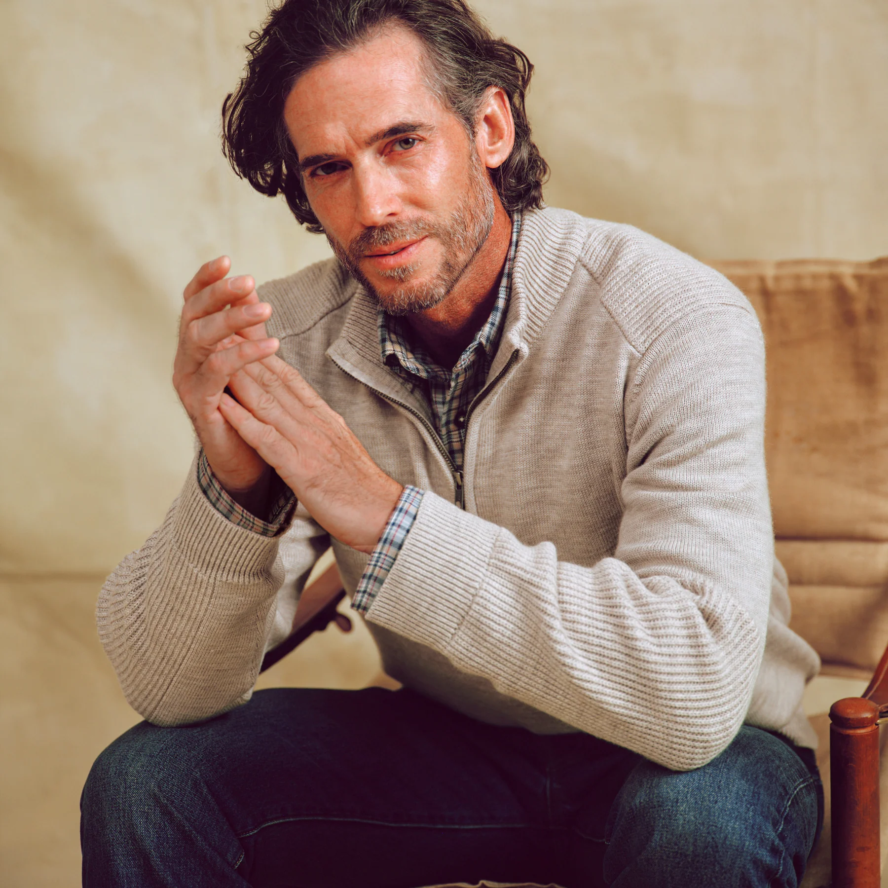 Men's Merino Wool Quarter Zip Sweater - Image 5