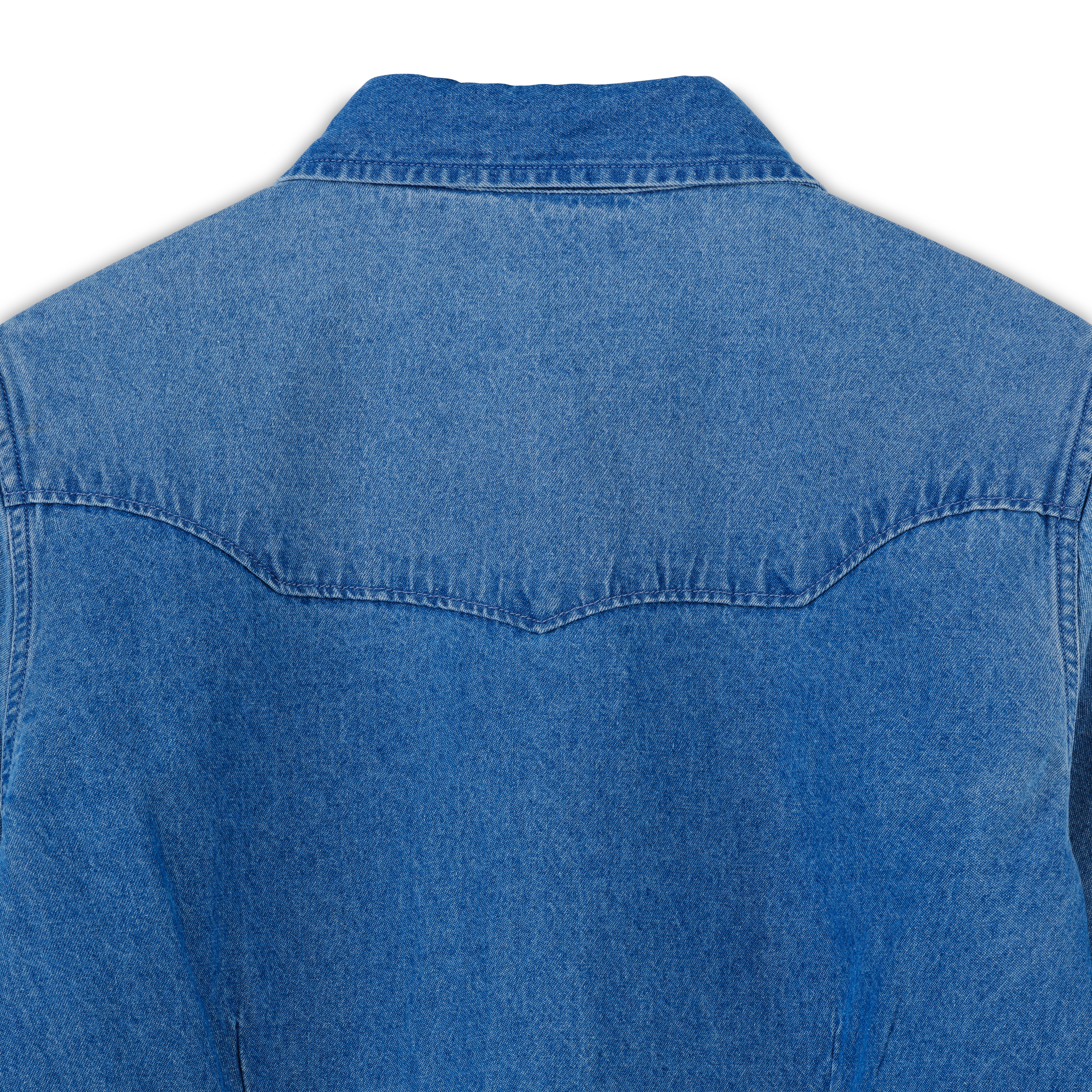 Women's Denim Pearl Snap Shirt - Image 5