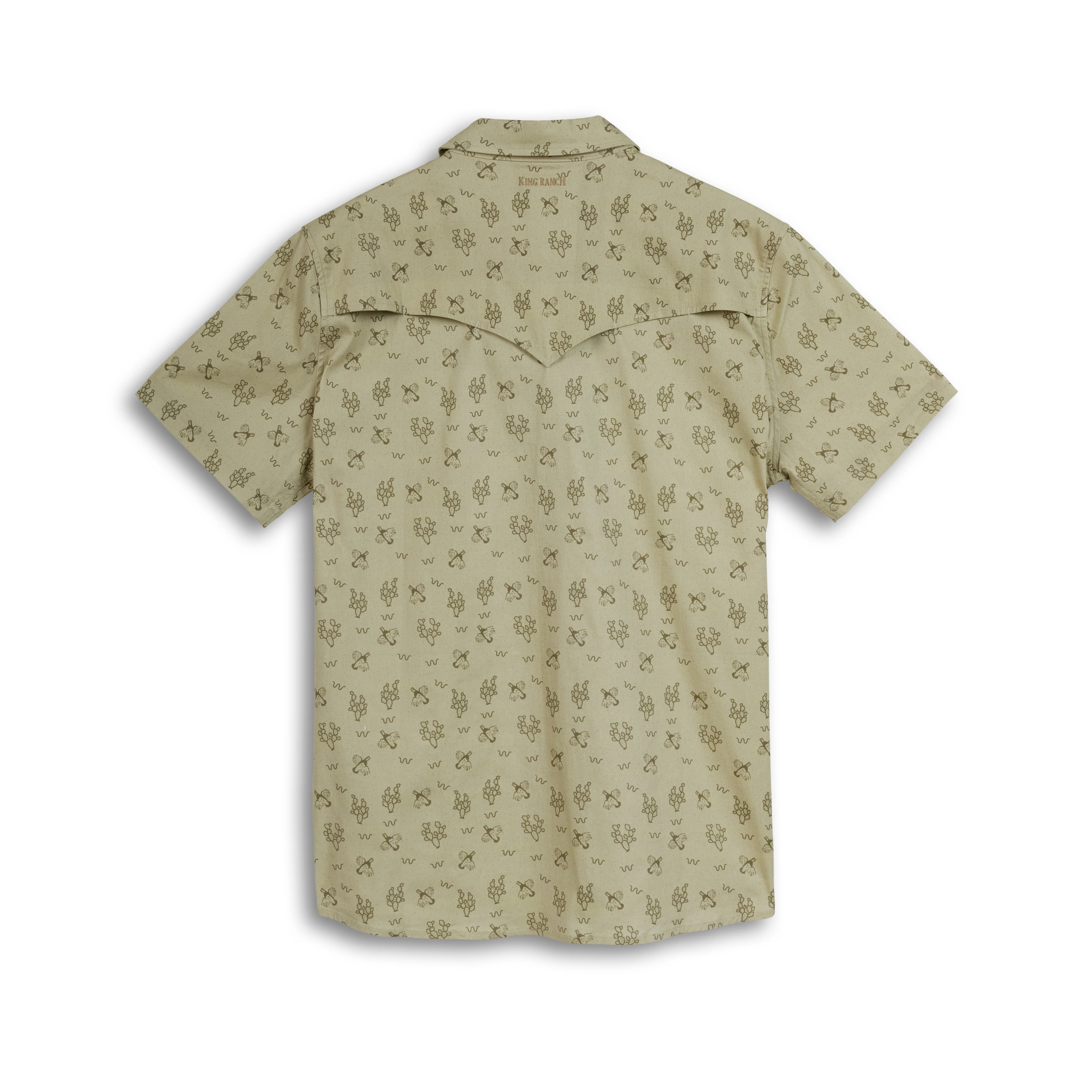 Men's S/S Western Prickly Quail Snap Shirt - Image 2