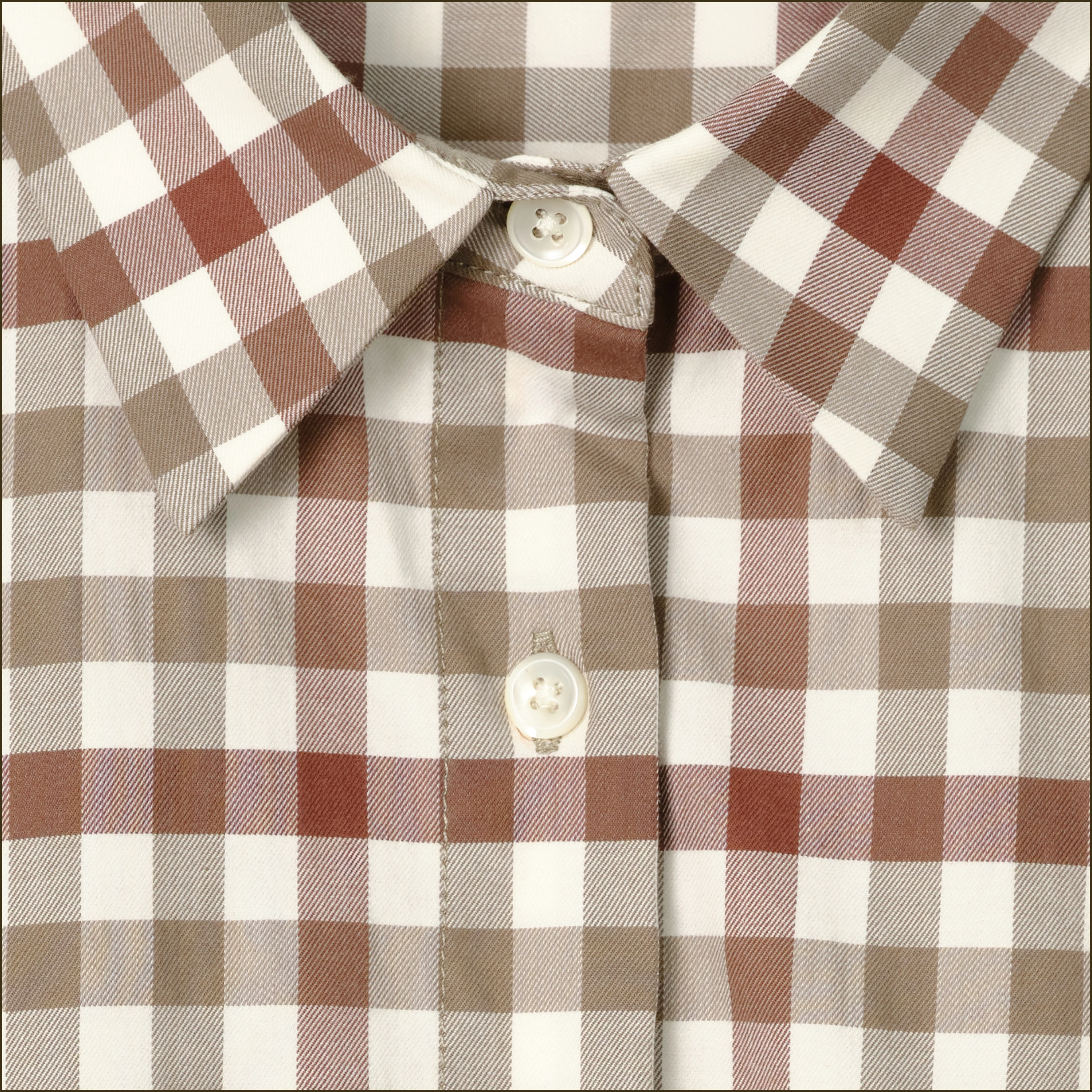 Women's  2 Tone Gingham Shirt - Image 4