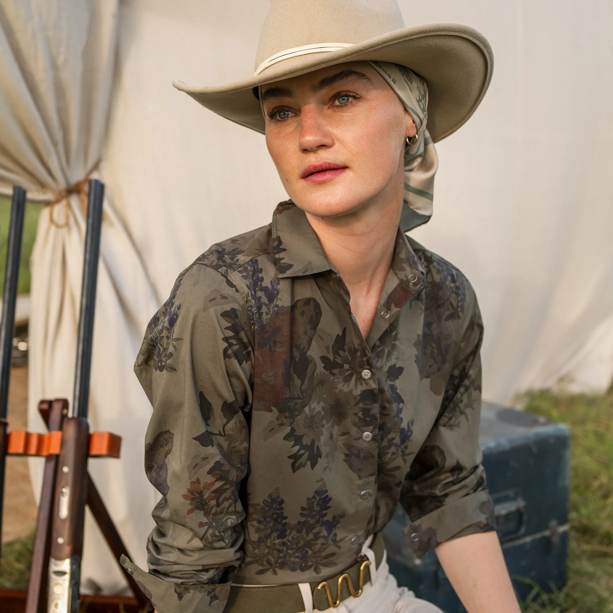 Women's Printed Texas Flora Shirt - Image 11
