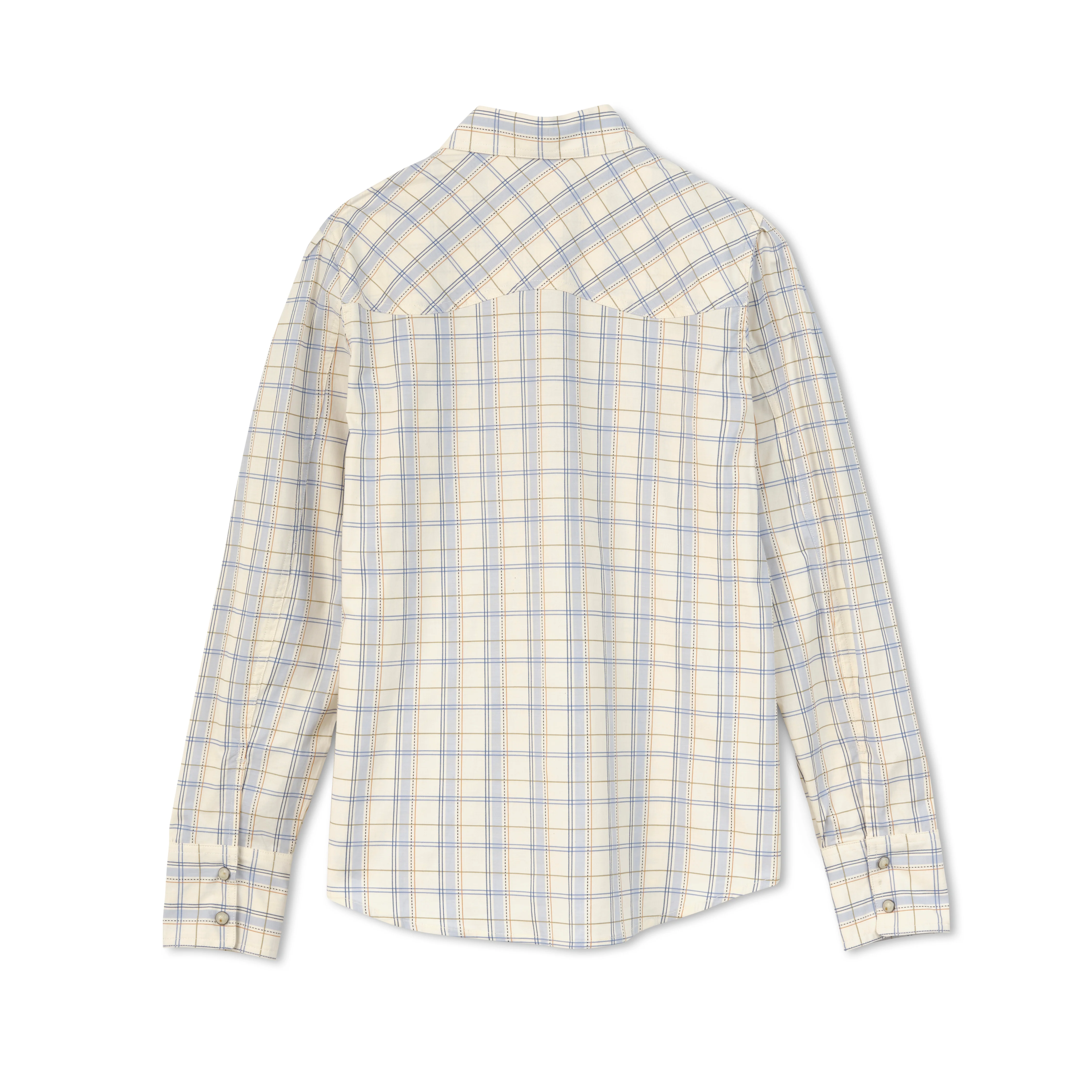 Women's W Yoke Button Down Shirt, Plaid - Image 3